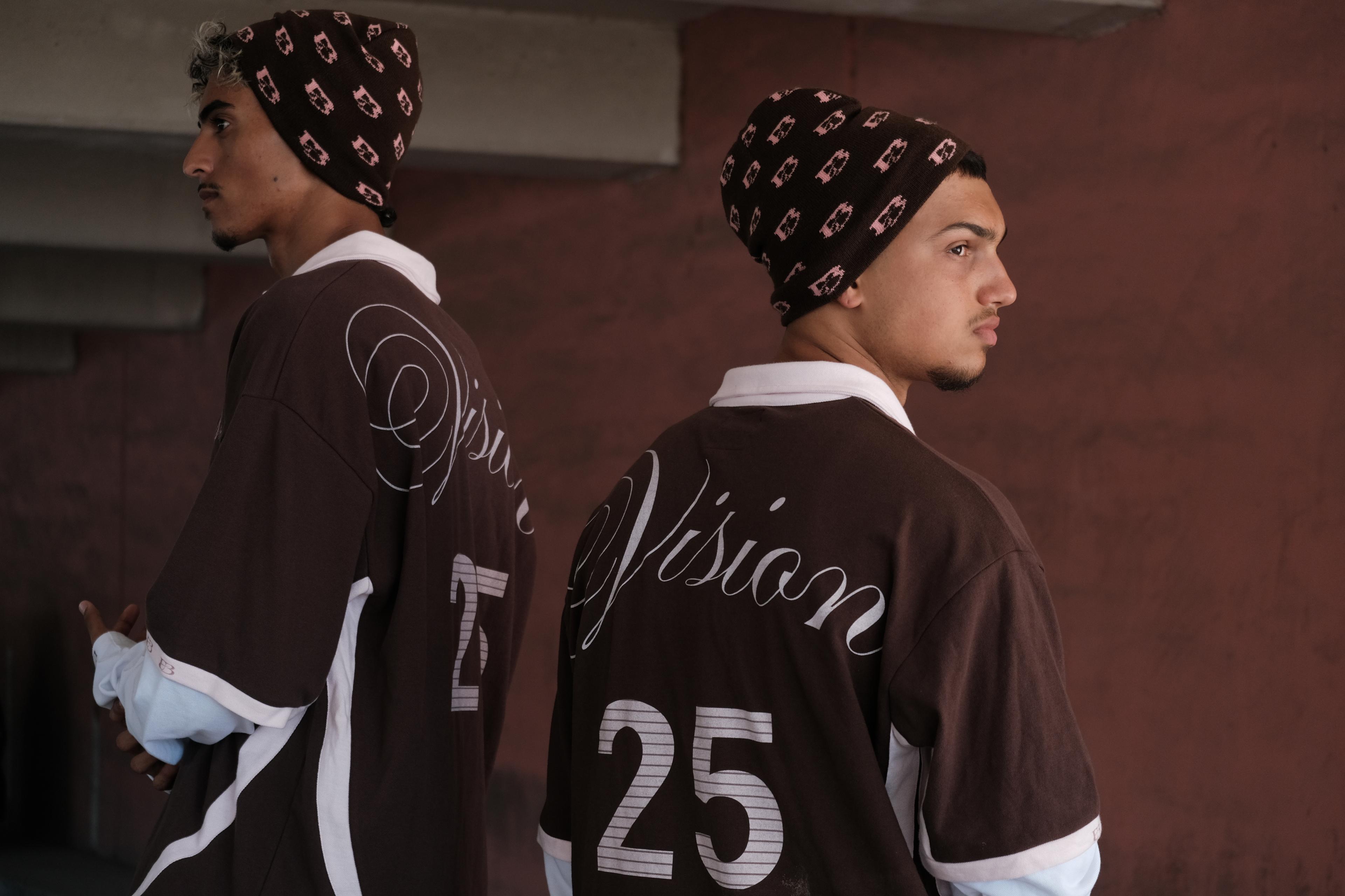 Two EYEBREED models wearing the Vision of Life collection